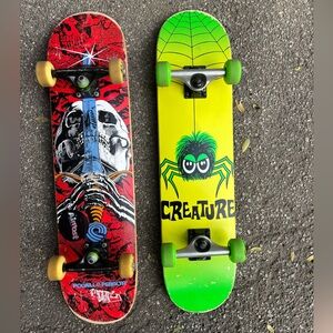 Amazing, fun and colorful Skateboards!  Buy one or both!